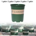 thumbnail image 4 of Plastic Gallon Flower Pot Balcony Flower Succulent Flower Pot Green Pot + Tray .3 Gallons, 4 of 9