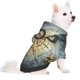 thumbnail image 2 of Fotbe Vintage Compass Sudadera con Estampado para Perros Pequeños – Suéter con Capucha para Mascotas, Tela Suave de Forro Polar con Bolsillo-Large, 2 of 7