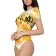 thumbnail image 2 of Gaeub Honey Bee Women'S Short Sleeve One Piece Swimsuit Sexy High-Waisted Bodysuit For Swimming, Beach, Sports - Large, 2 of 9