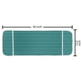 thumbnail image 2 of Vibrant Microwave Oven Cover, Repetitive Peacock Feather Inspired Abstract Illustration, Water Resistant Organizer with Pockets for Kitchen, 36" x 12", Quartz Dark Seafoam, by Ambesonne, 2 of 4