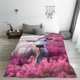 thumbnail image 5 of Fotbe Flower Field Cow Manta de Franela Acolchonada con Estampado, Súper Suave y Esponjosa, Extra Grande para Sofá, Cama, Uso Todo el Año-50"x40", 5 of 7