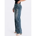 thumbnail image 1 of Jeans Dama Pantalon de mezclilla Shendy Vendy corte recto estilo wide leg jeans, 1 of 5