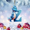 thumbnail image 1 of 26 Letters Cute Animal Baby Christmas Acrylic Ornament Tree Decoration Pendant Car Holiday Hanging, 1 of 3