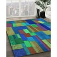 thumbnail image 3 of Ahgly Company Machine Washable Indoor Square Transitional Medium Sea Green Area Rugs, 3' Square, 3 of 7