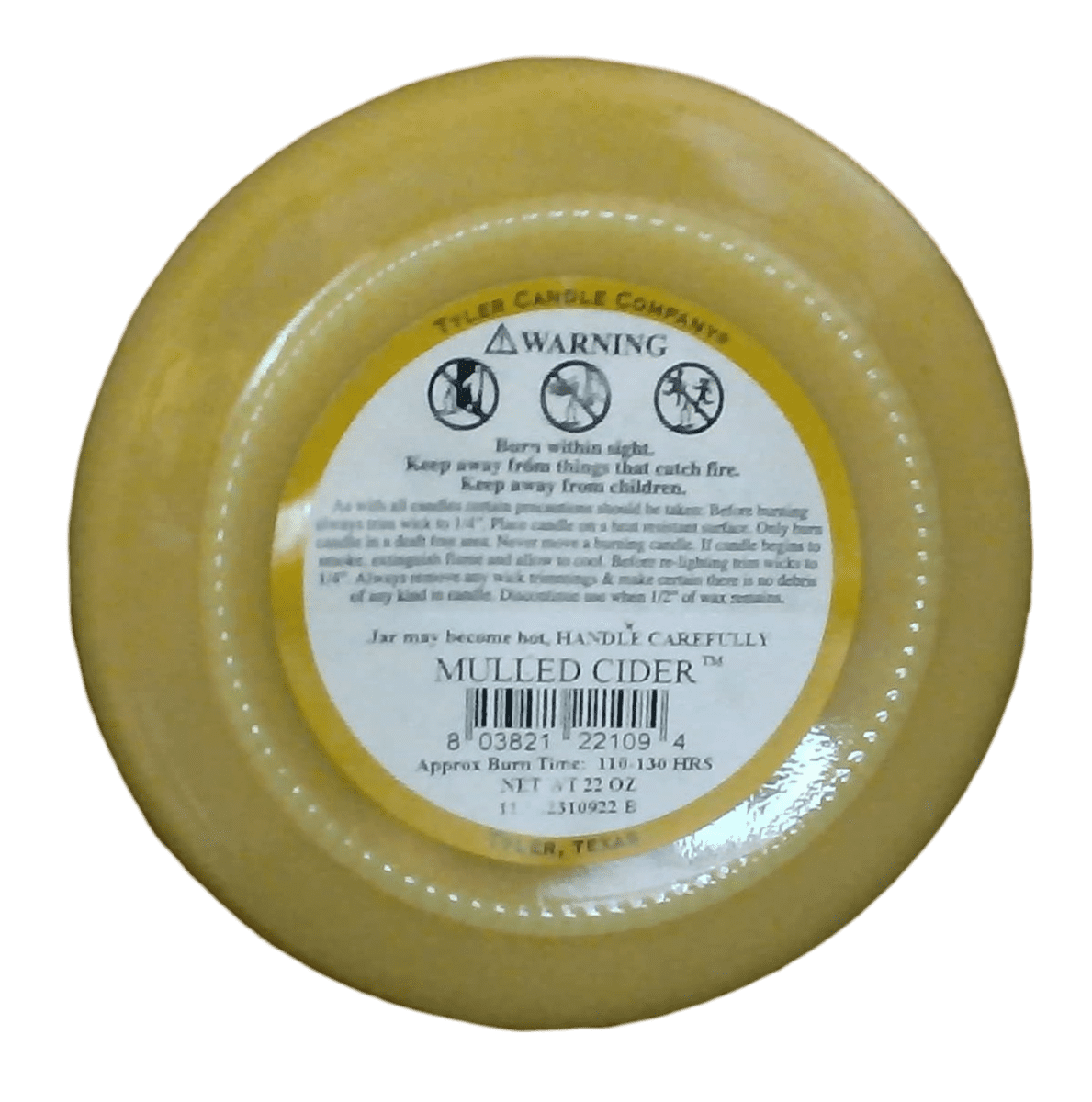 Tyler Candle Company - Mulled Cider - 22oz jar candle - with Tyler matches