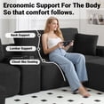 thumbnail image 5 of Vanress 150" Modular Sectional Sofa Couch for Living Room, Corduroy Boneless Sofas, Oversized Modern Cloud Couch, U Shape Couches Deep Seat with USB Ports and Cup Holders, Black, 5 of 10