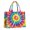 Colorful Rainbow Tie, variant on Large Capacity Tote Bag,Rainbow Tie Dye Mandala Pattern Handbag Fashion Luxury Tote Bag,15.7"x13"x 5.1" Inches,Laptop Compatible