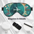 thumbnail image 3 of Uemuo Around The Planet Pattern Sleep Eye Mask - Light Blocking Sleep Mask Blocking Out Light Perfectly, Soft and Comfortable Night Eye Mask, Eye Blinder, 3 of 7