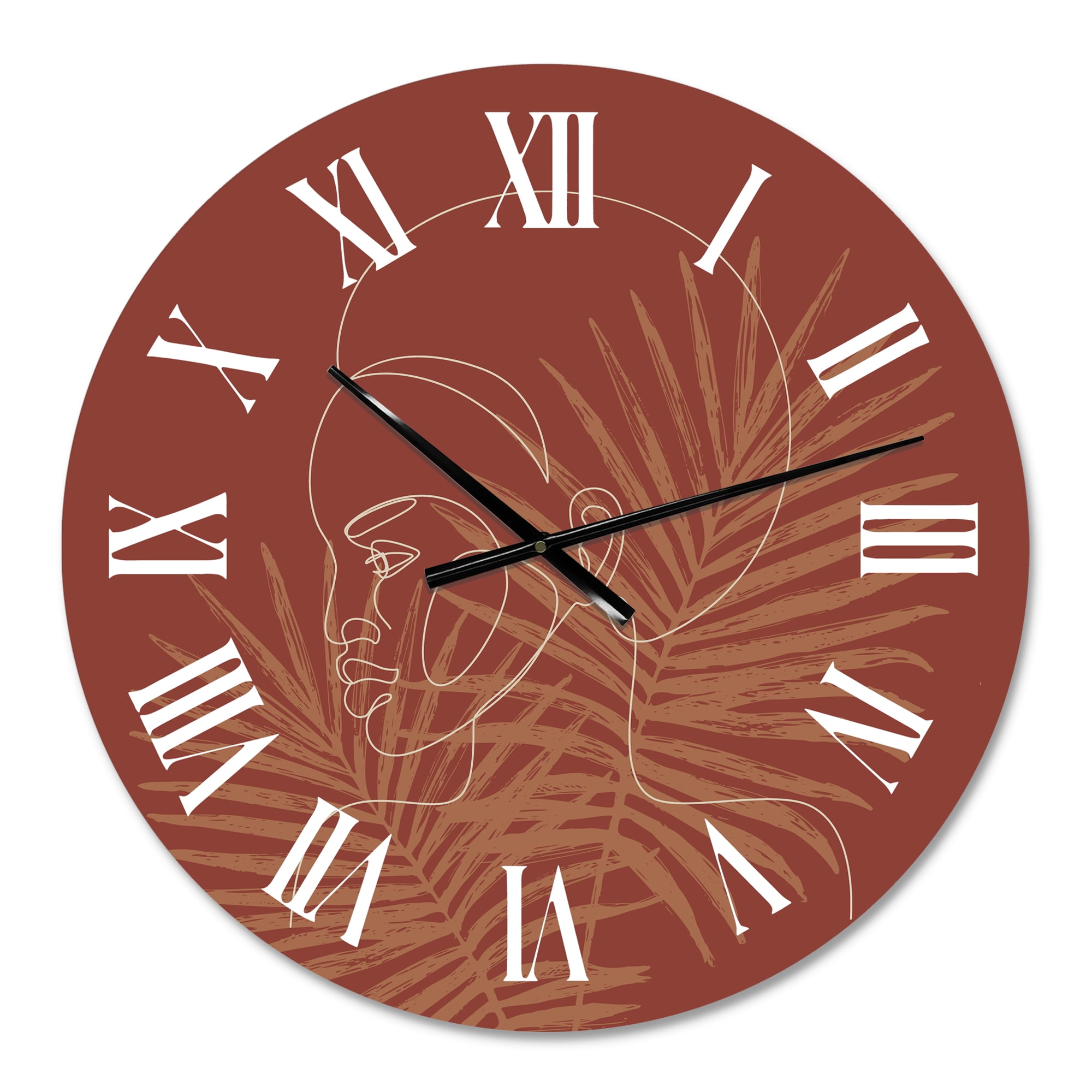 Designart 1 in Modern,Contemporary Wall Clock