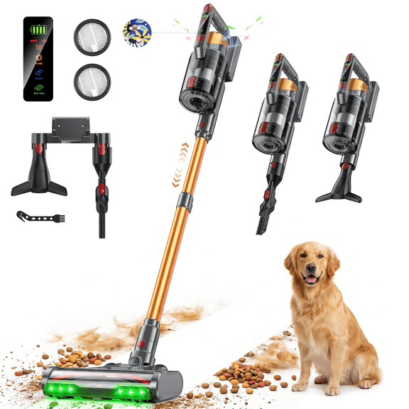 TEIMA 680W/55KPA Lightweight Cordless Vacuum,70Min Runtime Handheld Cleaner for Pet Hair & Home Daily Cleaning