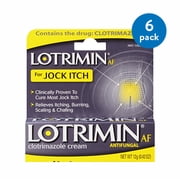 (6 pack) (6 Pack) Lotrimin AF Jock Itch Antifungal Treatment Cream, 0.42 Ounce Tube