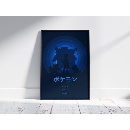 POSTER Pokemon Blastoise Poster, Pokemon Evolution Print, Pokemon poster-UNFRAMED