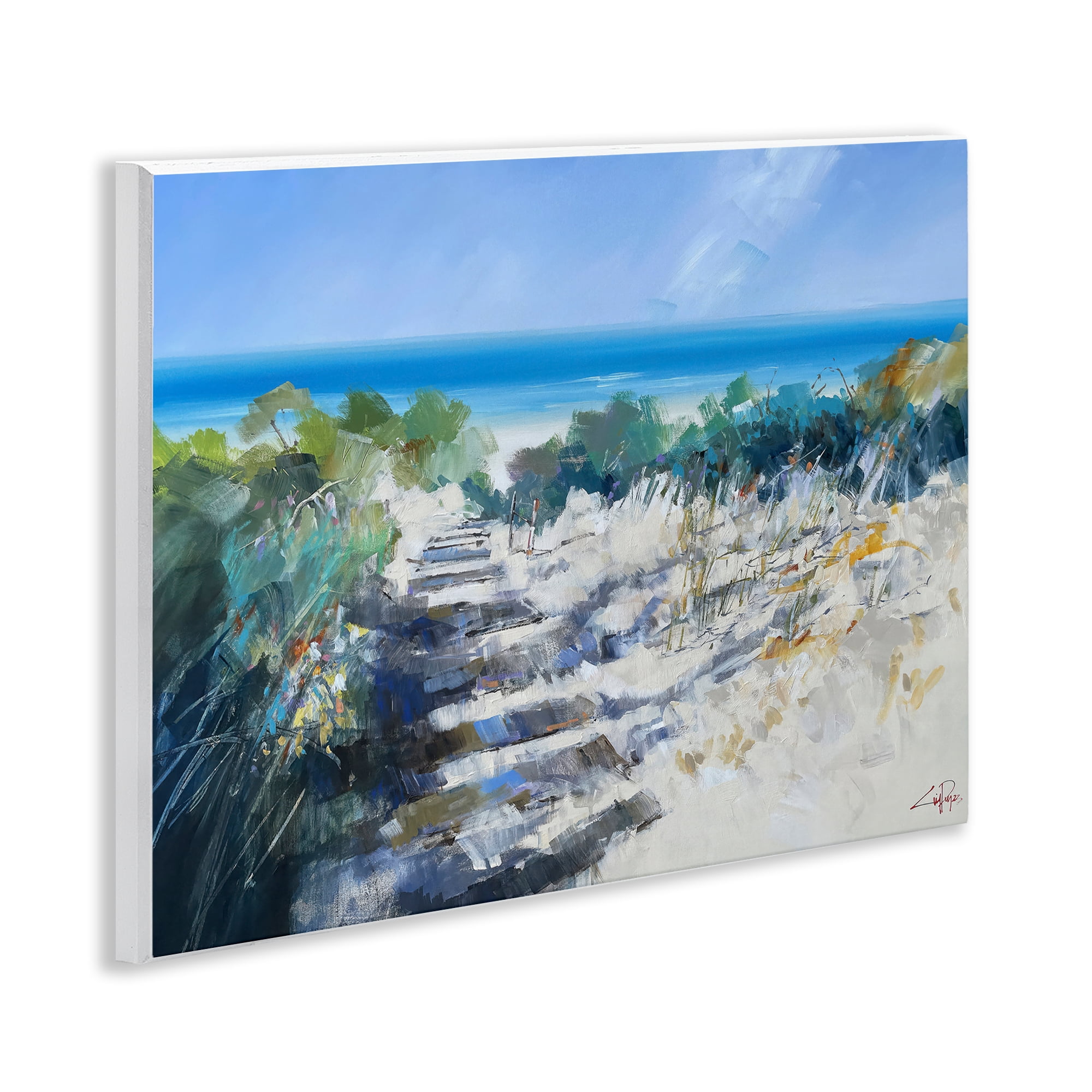 Stupell Industries Beach Steps in Robe Wall Plaque Art, design by Craig Trewin Penny
