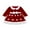Red, variant on Miaouyo Kids Baby Girl Velvet Christmas Dress 1T 2T 3T 4T 5T Snowflake Doll Collar Long Sleeve A-line Ruffle Dress