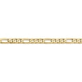 thumbnail image 3 of 14K Yellow Gold 4mm Flat Figaro Chain (30 X 4) Made In South Africa ffl100-30, 3 of 5