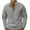 Gray, variant on Leesechin Men's Quarter-Zip Sweater Pure Cotton Mock Neck Knit Long Sleeve Pullover Sweater