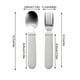 thumbnail image 2 of Juego De Cubiertos Para Niños: Cuchara Y Tenedor Con Agarre De Silicona Para Un Agarre Fácil Y Seguro. Ideal Para El Entrenamiento De Los Niños a La Hora De Comer., 2 of 9