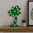 thumbnail image 4 of Northlight LED Lighted Palm Tree Marquee Wall Art - 10" - Green, 4 of 8