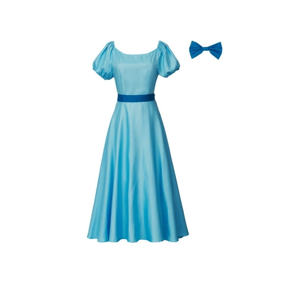 Princess Elegant Blue Dress Suitable for Women