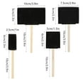 thumbnail image 2 of 4 Pieces Foam Paint Brushes, 4 Sizes Sponge Paint Brushes with Wooden Handle Painting Foam Brush Soft Paint Applicator for Craft DIY Painting Accessories, 2 of 14