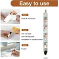 thumbnail image 2 of 80Pcs 8 Styles Pen Wraps Decals Christmas 4.7x1.6 Snowman Snowflake Winter Self Adhesive Coated Paper Pen Stickers HD Print Waterproof, 2 of 9