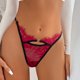 thumbnail image 5 of Gibobby Ropa interior bikini elástica para mujer Ropa interior de mujer Lencería sexy Ropa interior de tanga abierta con espalda de encaje sexy(Rojo， M), 5 of 5