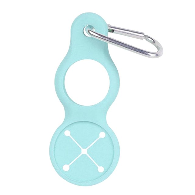 Gancho para toalla portátil con clip, equipo multiusos, botella de agua de silicona duradera Verde