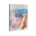 thumbnail image 4 of Wynwood Studio Canvas Cliffside Waves Nautical and Coastal Wall Art Canvas Print Blue 16x24, 4 of 5