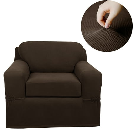 Maytex Pixel Stretch Furniture Cover/Slipcover Chair, 2 -Piece