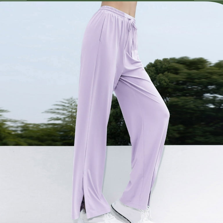 QUYUON Track Pants Women Deals Wide Leg Pants with Loose