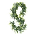 thumbnail image 3 of Hvmvliv 6ft Christmas Norfolk Pine Garland Christmas Cedar Garland Artificial Flocked Garland for Christmas Table Fireplace Wall Decoration Green, 3 of 6