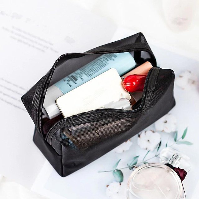 1 Uds. Bolsa de cosméticos para mujer, bolsa de almacenamiento esencial de viaje, bolsa de lavado