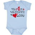 thumbnail image 3 of Inktastic My First Valentines Day Red Hearts and Arrow Boys or Girls Baby Bodysuit, 3 of 5