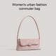 thumbnail image 5 of Bolso de compras de moda Qarigey de cuero de PU rosa, 5 of 6