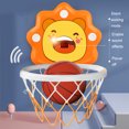 thumbnail image 3 of Tholdsy Juego de baloncesto para niños, juego al aire libre, cesta ajustable, aro, portería, interior, niño, niños, juguetes de tiro, Juguetes 709H Naranja (pequeño), 3 of 6