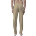 thumbnail image 3 of eloria Men's Premium Comfort Straight Fit Flat Front Dress Pant Pyjamas, Color: Dark Beige, Size : 44, 3 of 6
