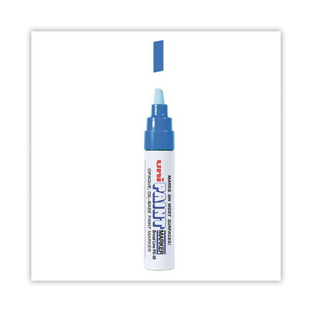 Uni-Ball uni®-Paint Permanent Marker, Broad Chisel Tip, White, UBC63743