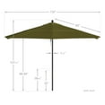 thumbnail image 5 of California Umbrella Venture 11' Bronze Market Umbrella in Cilantro, 5 of 5