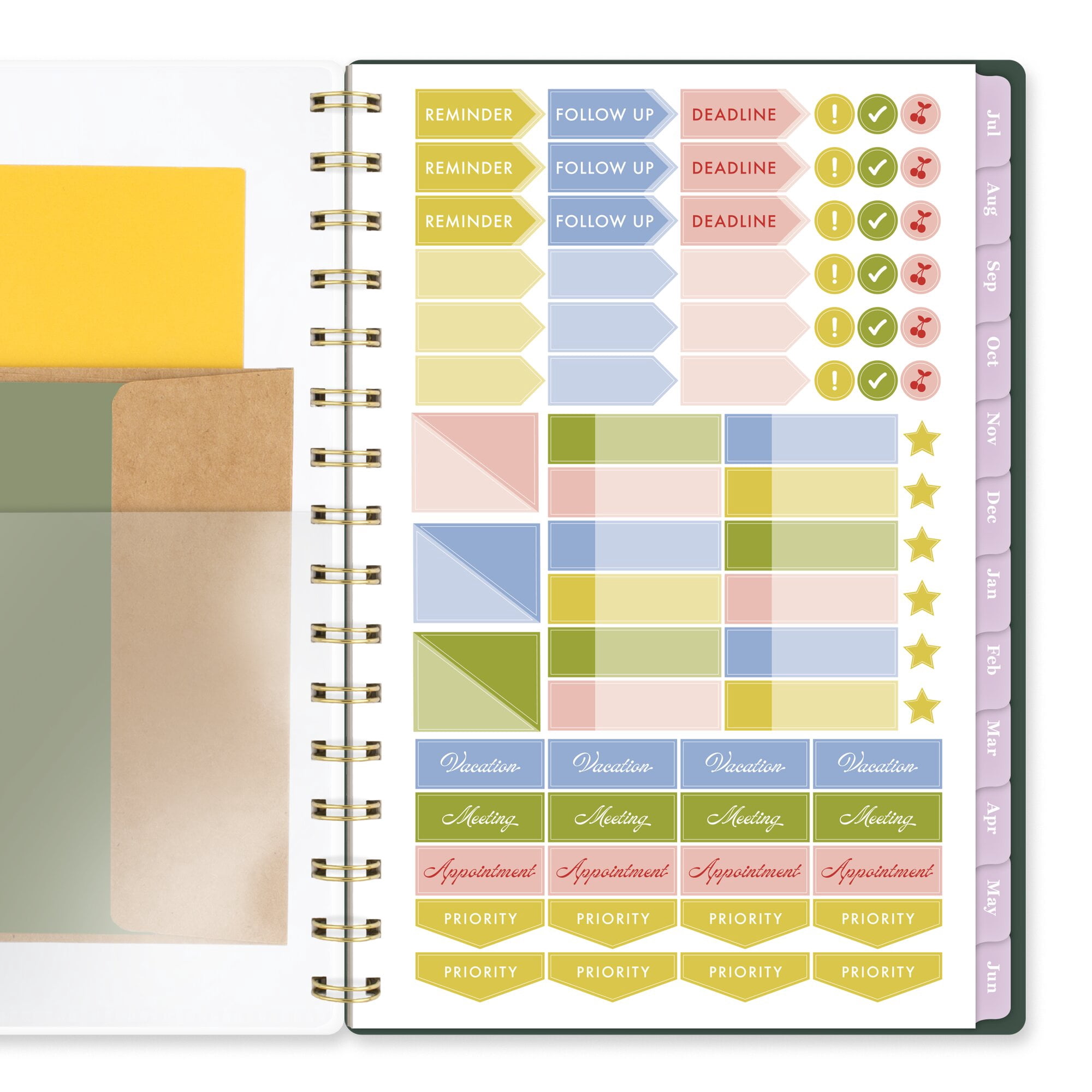 Cherrywood Lane for Mead Cambridge Academic 2026-2027 Weekly Monthly Planner