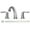 Chrome Plated, variant on Bathroom Sink Faucet, 8 inch 3 Hole 2 Handle Widespread Faucet with Stainless Steel Pop Up Drain and Hose