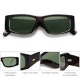 thumbnail image 4 of Gafas de Sol SOJOS de Tendencia Y2K Rectangulares Polarizadas SJ2228 Rojas, 4 of 5