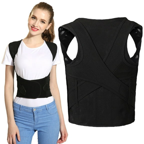SPRING PARK Back Posture Correction Support Corrector Lumbar Shoulder Brace Belt Therapy