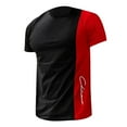 thumbnail image 4 of Prolriy Shirts for Men, Men's T Shirt Graphic Color Block Round Neck Clothing 3D Printing Outdoor Leisure Short Sleeved Retro Fashion Designer Mens Shirts Red XXXXXL, 4 of 4