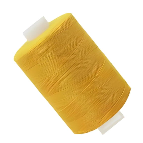 Yellow Polyester Sewing Thread, 1000 Yard Sewing Thread, Size 402 All-Purpose Household Sewing Thread for Sewing, Quilting, Serging, and Craft Projects, 2.2 x 1.4 in / 5.5 x 3.5 cm