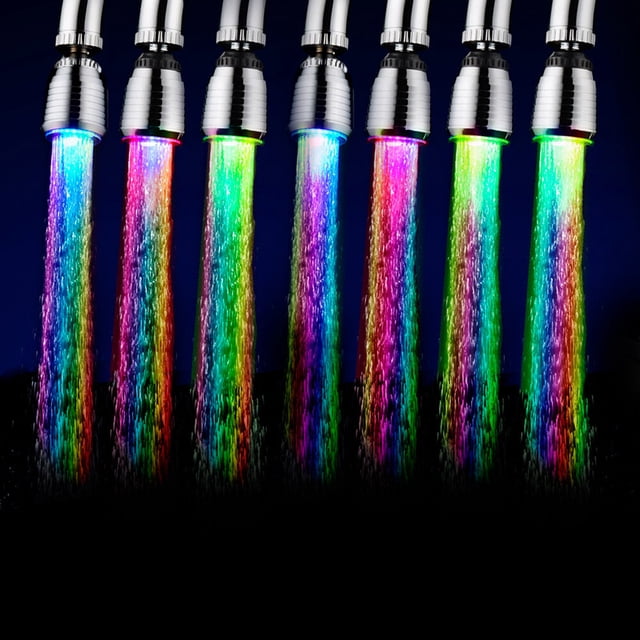 LED Water Faucet Light Water Stream Movable Water Faucet Automatically Multiple Colors Changing Water Faucet