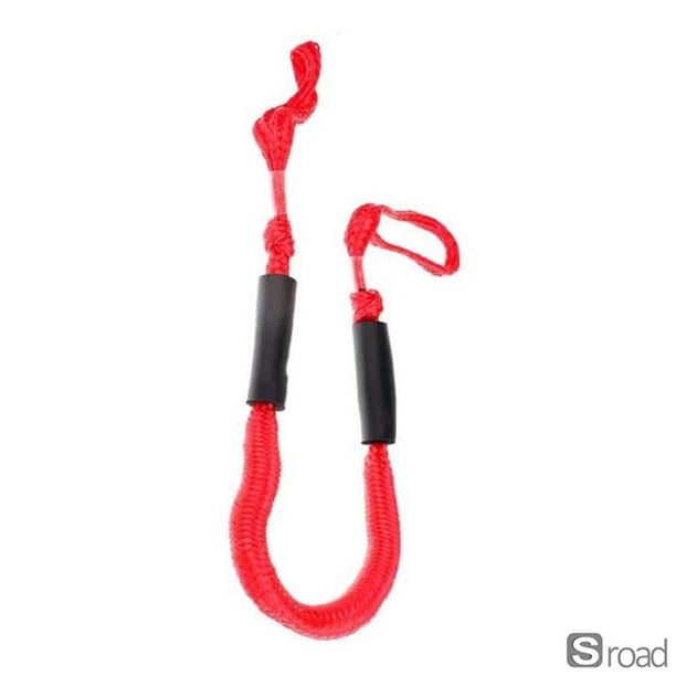 Línea De Amarre Elástica Para Muelle 4FT, Cuerda Marina Flotante Con Ganchos, Absorbe Impactos Para Barco, Jetski Y Kayak