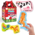 thumbnail image 1 of Rompecabezas Zicster Mi Primer Juguete Montessori Animales de Granja 12 piezas, 1 of 7