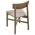 thumbnail image 3 of Rida Accent Dining Chair Set of 2, Gray Fabric, Dark Brown Hardwood, 3 of 6