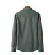 thumbnail image 5 of Hombres Casual Turndown Botones Slim Fit Sólido Manga larga Moda Blusa Camisa Pompotops  oipoqjl28103, 5 of 5