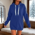 thumbnail image 2 of UJNDER Women's Zip Up Hoodies Lined Pocket Pullover Long Sleeve Casual Outdoor Blue S, 2 of 5